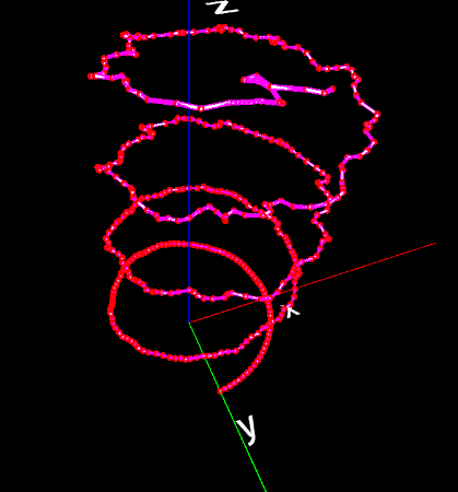 Ramer�–Douglas–Peucker algorithm in 3D using p5.js